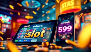 Experience the excitement of slot99 with vibrant gaming visuals and sleek devices.