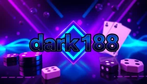 Discover the sleek branding of dark168 with a modern online casino logo design featuring abstract shapes.