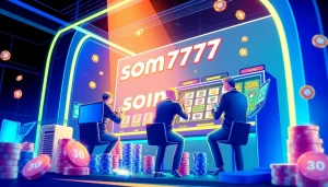 Celebrate your wins with som777's dynamic online gaming experience, connecting players in a vibrant atmosphere.