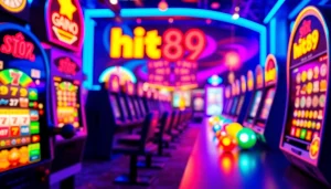 Engage with hit789's vibrant online gaming experience through dynamic casino visuals.