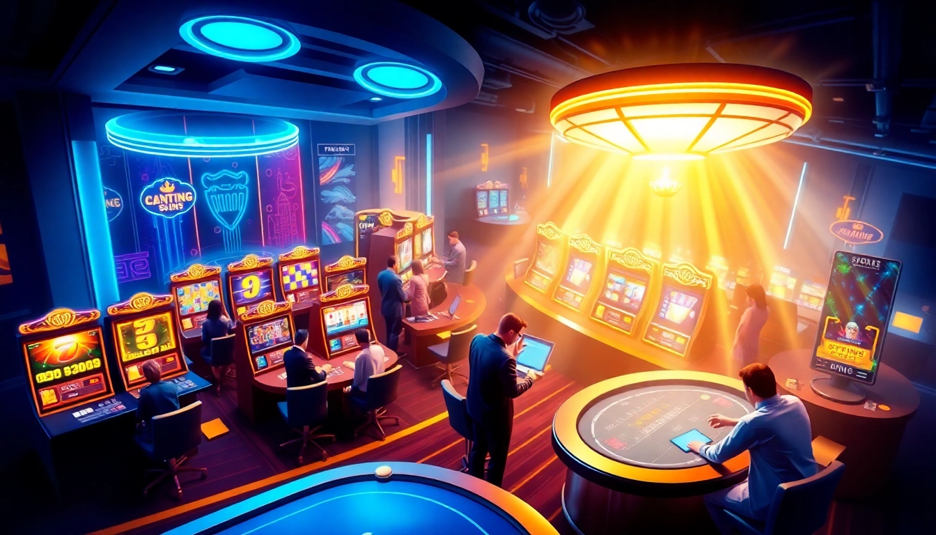 Experience the thrill of online gaming at fenix168, with an engaging digital casino scene.