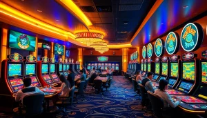 Experience the excitement at Winsly Casino with vibrant games and engaged players.