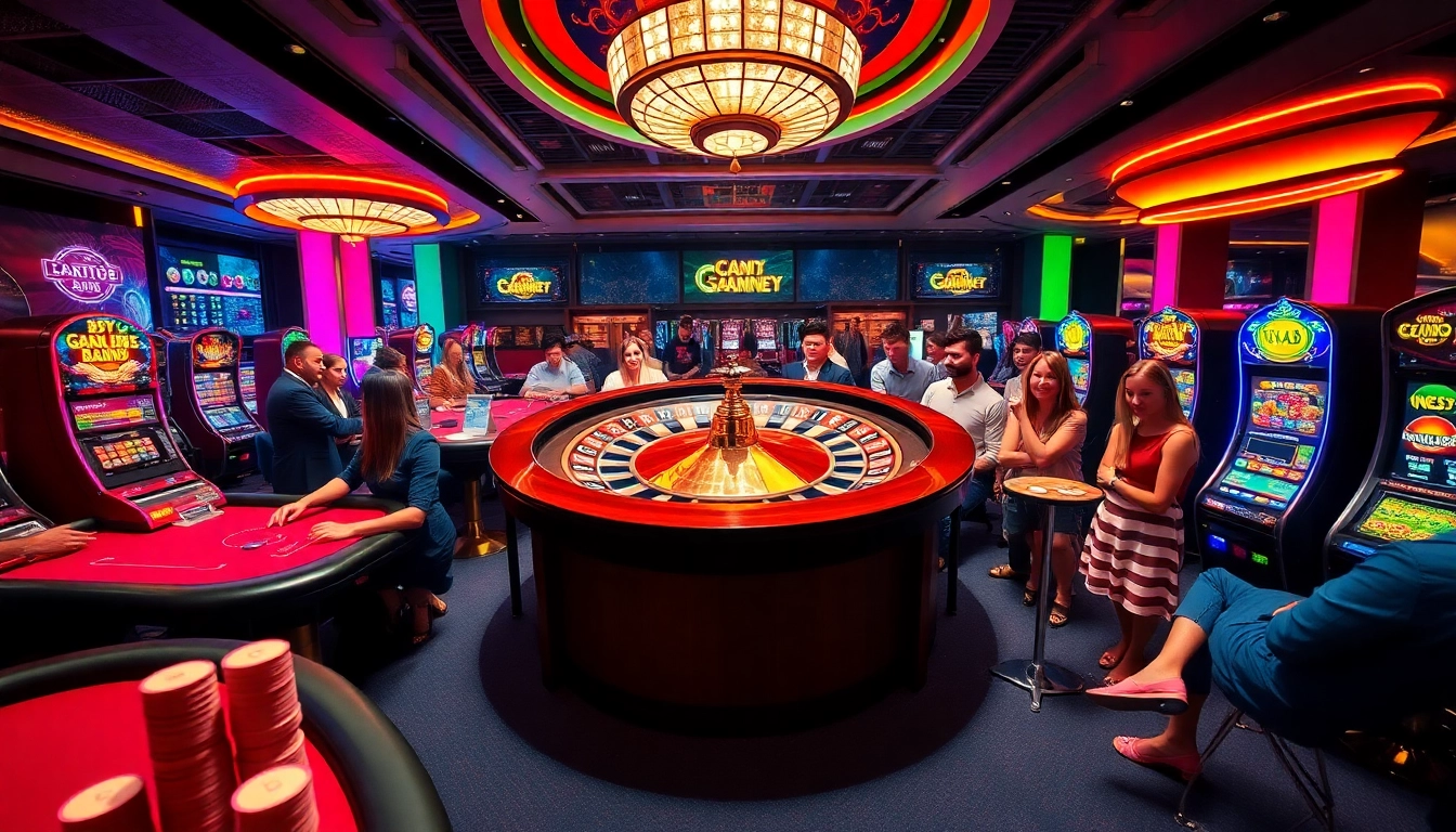 Experience the thrill of the app 68 game bài with vibrant casino games, poker tables, and slot machines in action.