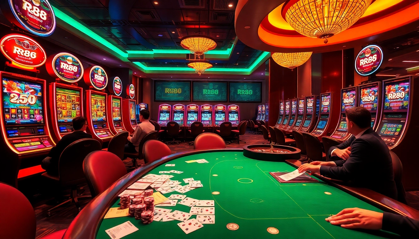 Discover the thrilling slot machines and vibrant casino activities at RR88, where excitement meets luxury in online betting.
