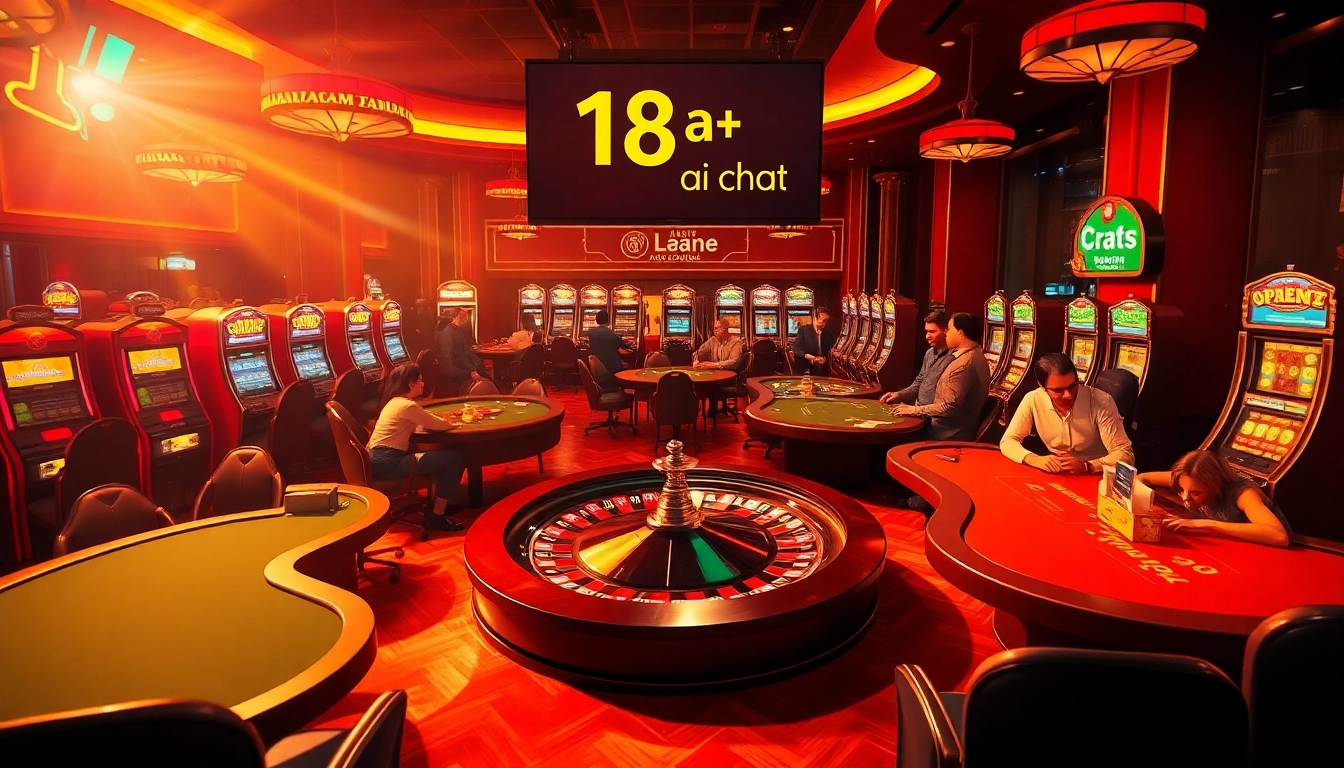 Engage in thrilling 18+ ai chat experiences surrounded by lively casino action.